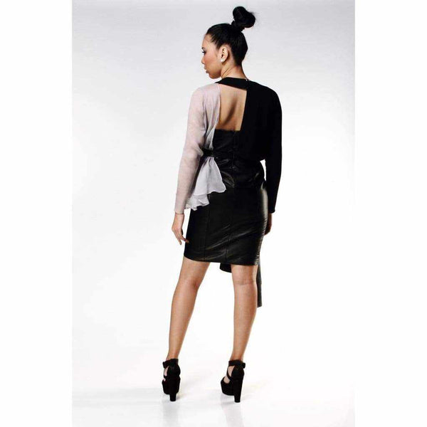 Anita Leather Dress - Silvana Boutique