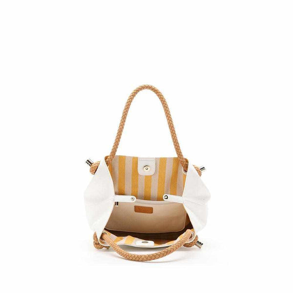Braided handle shopper bag - Silvana Boutique