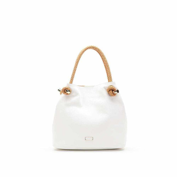 Braided handle shopper bag - Silvana Boutique