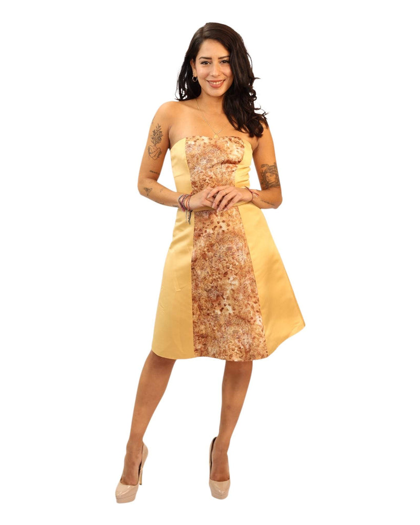 Victoria Gold Midi Print Dress - Style & Comfort Perfected Silvana Boutique Victoria Gold Midi Print Dress - Style & Comfort Perfected Silvana Boutique
