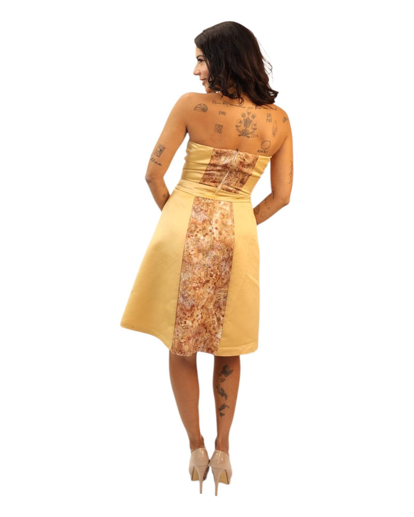 Victoria Gold Midi Print Dress - Style & Comfort Perfected Silvana Boutique Victoria Gold Midi Print Dress - Style & Comfort Perfected Silvana Boutique