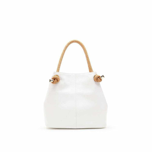 Braided handle shopper bag - Silvana Boutique