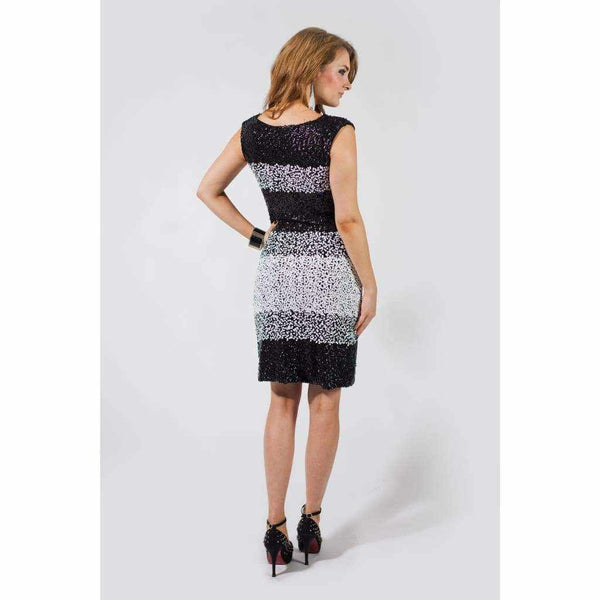 Cowl Neck Sequin Dress - Silvana Boutique