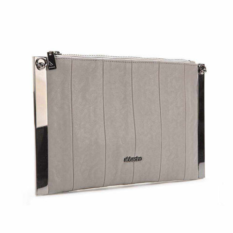 Rectangular Gracioneta Clutch Bag with silver hardware and panel detail.
