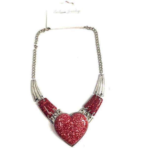 Heart Stone Necklace - Silvana Boutique