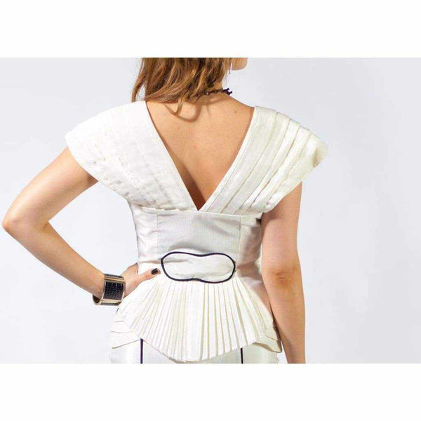 Modern Monochrome fitted Skirt - Silvana Boutique