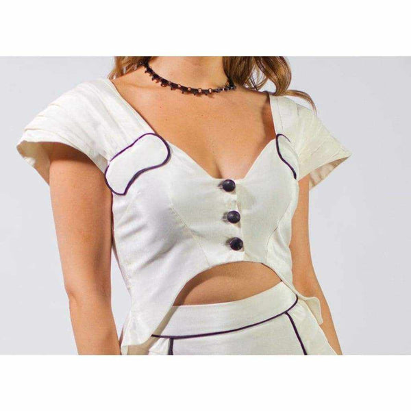 Modern Monochrome fitted Skirt - Silvana Boutique