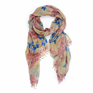 Vintage Floral Scarf - Silvana Boutique