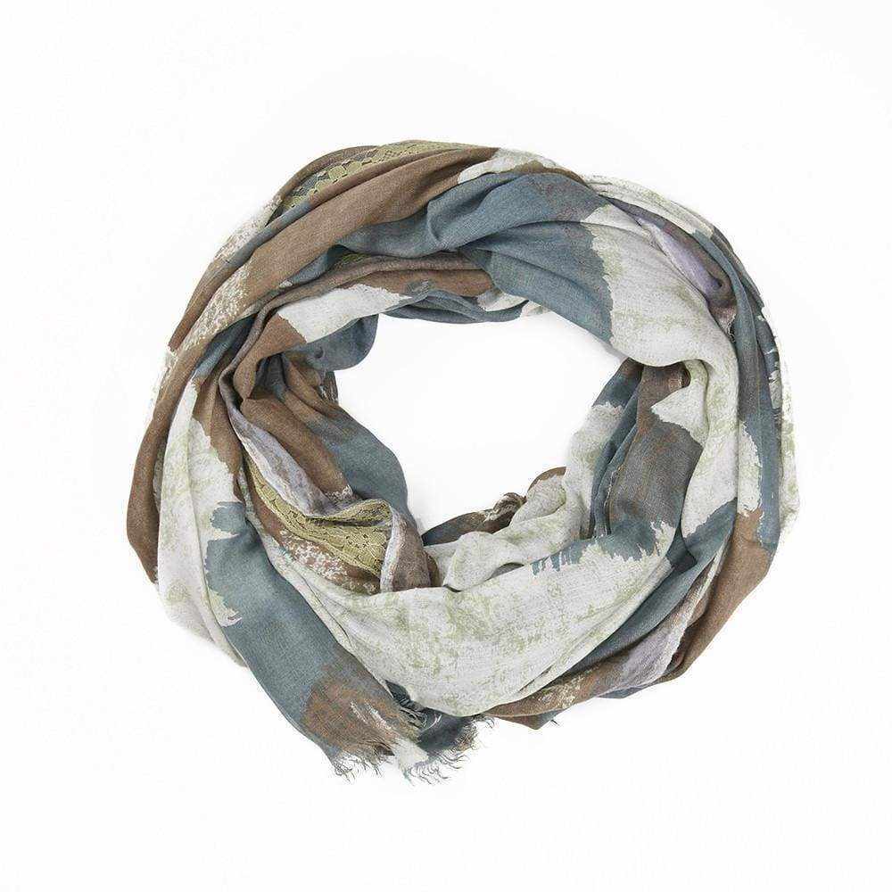 Washed Effect Lace Scarf - Silvana Boutique